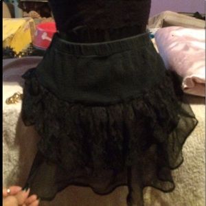 Super Cute!!Black mini skirt